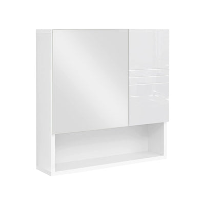 Spiegelkast 54 x 15 x 55 cm wit | Kymiko