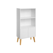 Boekenkast met 2 planken en kastdeuren