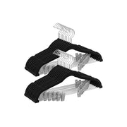 Fluwelen hanger met verstelbare clips | Kymiko