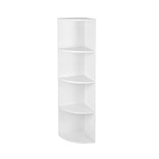 Hoekplank met 4 planken wit