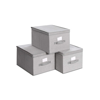 Set van 3 opbergdozen met deksel