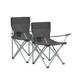 Set van 2 campingstoelen met een draagvermogen van maximaal 120 kg | Kymiko