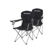 Set van 2 campingstoelen met robuust stalen frame