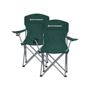 Set van 2 campingstoelen met robuust stalen frame