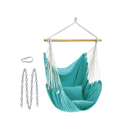 Hangstoel met 2 kussens en metalen ketting