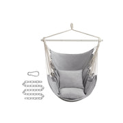 Hangstoel met 2 kussens en metalen ketting