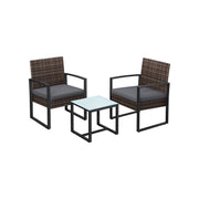 Set van 3 tuinmeubelsets gemaakt van polyrotan | Kymiko
