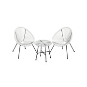 Set van 3 balkonmeubels met tafel en 2 stoelen | Kymiko
