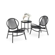 Balkonmeubelset van 3 met tafel en 2 stoelen
