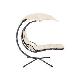 Hangligstoel met frame en parasol | Kymiko
