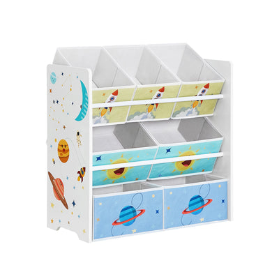 Kinderkamerplank met 7 dozen