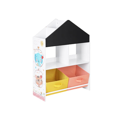 Kinderkamerplank zwart oranje en geel