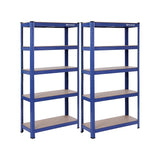 Set van 2 zware planken 150 cm hoog blauw | Kymiko