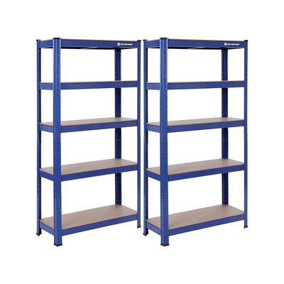 Set van 2 zware planken 150 cm hoog blauw | Kymiko
