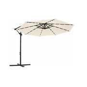 Parasol met LED-verlichting op zonne-energie | Kymiko