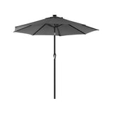 Parasol met LED-zonneverlichting zonder standaard | Kymiko