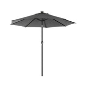 Parasol met LED-zonneverlichting zonder standaard | Kymiko