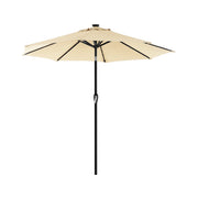 Parasol met LED-zonneverlichting zonder standaard | Kymiko