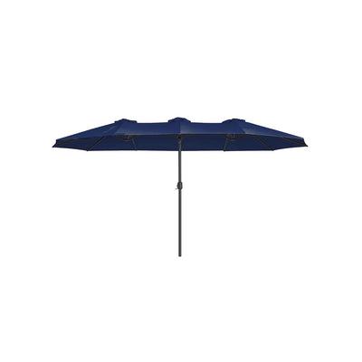 Extra grote parasol met zwengel