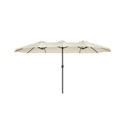 Extra grote parasol met zwengel
