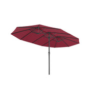 Extra grote parasol met zwengel