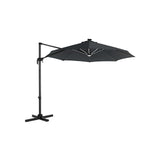 Ø 300 cm zonnescherm met LED-verlichting | Kymiko