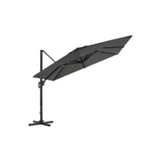 360° draaibare parasol met zwengel en standaard