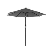 Parasol met LED-zonneverlichting zonder standaard | Kymiko