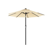 Parasol met LED-zonneverlichting zonder standaard | Kymiko