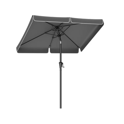 Rechthoekige parasol zonder voet