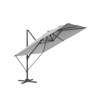 Parasol met zwengel en kruisvoet