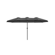 Extra grote parasol met zwengel