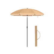 Strandparasol met UPF 50+ UV-bescherming