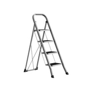 Trapladder met 3 treden grijs-zwart | Kymiko