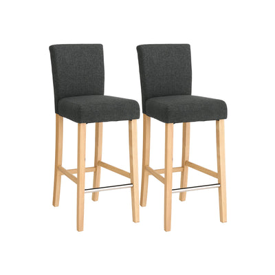 Barkruk set van 2 donkergrijs
