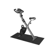 Opvouwbare fitnessfiets met mobiele telefoonhouder