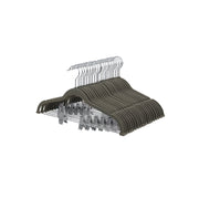 Fluwelen kleerhanger, antislip, met stang