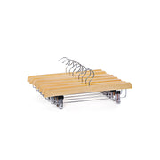 Schima houten hanger met verstelbare clips