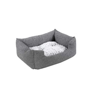 Klein hondenbed met omkeerbaar kussen