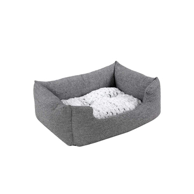 Klein hondenbed met omkeerbaar kussen