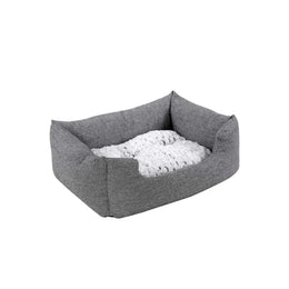 Klein hondenbed met omkeerbaar kussen