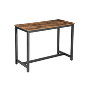 Eettafel met robuust metalen frame