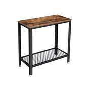 Bijzettafel in industriële stijl met plank