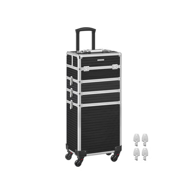 4-in-1 afsluitbare make-upkoffer