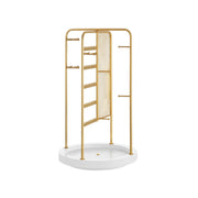 Sieradenhouder met metalen frame cadeau-idee goud