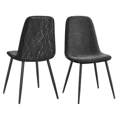 Eetkamerstoelen met chenille bekleding