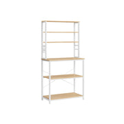 Staande keukenplank met 6 planken en 6 haken