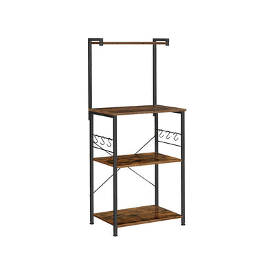 Industrieel design keukenrek met haken | Kymiko