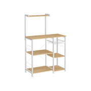 Keukenplank met metalen mand en 6 S-haken