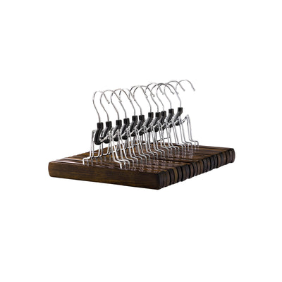 Houten kleerhangers, set van 12